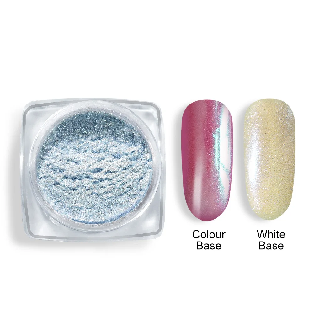 Pearl Powder 086 1 шт. 0,8 г голографический блестящий для ногтей Пудра для ногтей искусство зеркальный пигмент глиттер, сияющая пудра хром порошок зеркальный эффект маникюр - Цвет: Pearl Powder 086