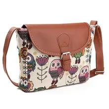 Роскошная женская Курьерская сумка полотняная сумка на плечо женская сумка Bolsa Feminina дорожная сумка женская сумка через плечо сова животное сумка