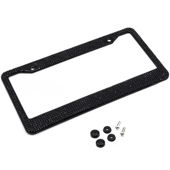 

License Plate Frame License American Standard Diamond-Encrusted License Plate Frame Cross-Border Modification