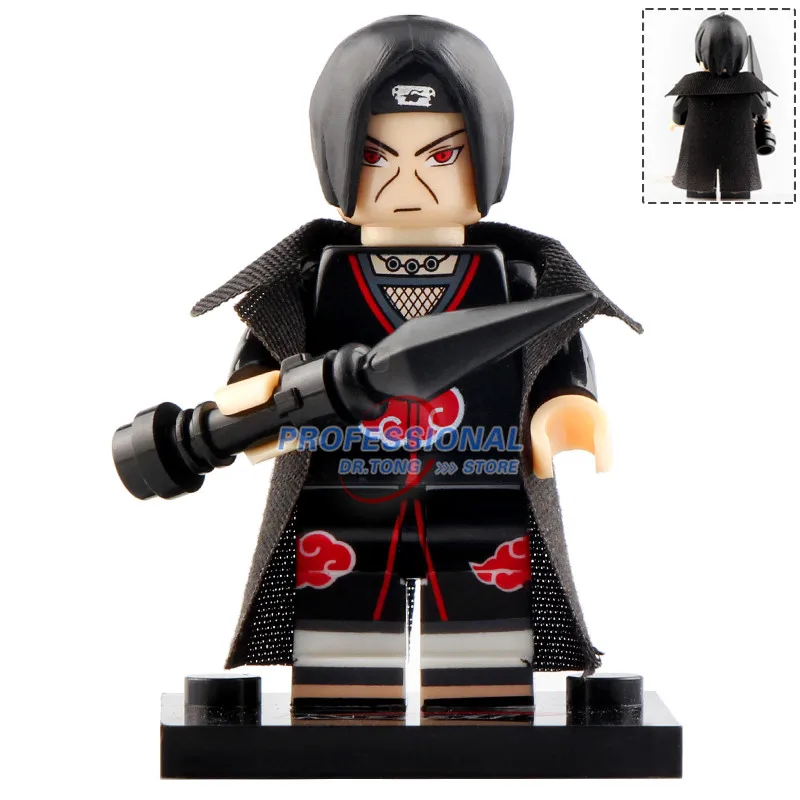 

20pcs Naruto Sasuke Uchiha Itachi Jiraiya Hatake Kakashi Figures Building Blocks Toys for Children KF6078