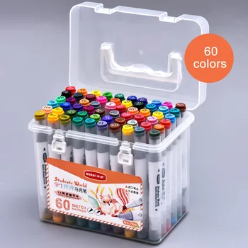 

Sketch Drawing Painting Art Marker Set Travel Portable Students Home Office Artist Fine Liner Dual Tip Water-based Ink Pen Brush