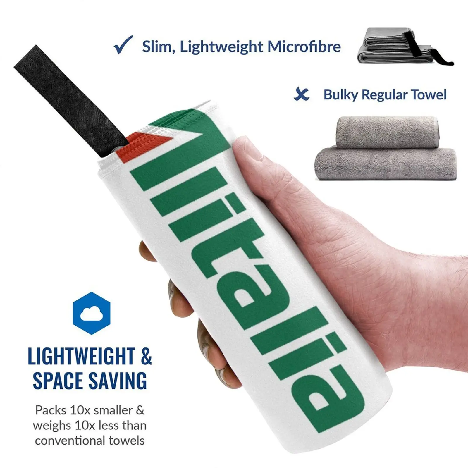 Alitalia Quick Dry Towel Gym Sports Bath Portable Alitalia Air Bus Airbus Flight A330 Boeing 777 Plane Aereo Soft