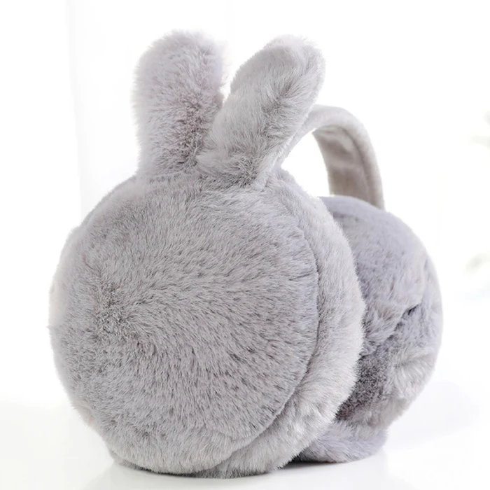 Зимние плюшевые наушники складные Мультяшные женские теплые наушники HSJ88