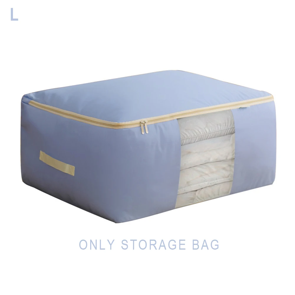 Одеяло сумка для хранения свитер шкаф Органайзер влагостойкие общежития водонепроницаемая одежда одеяло домашняя Подушка Ткань Оксфорд спальня - Цвет: Синий