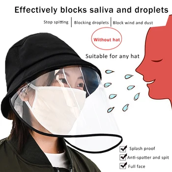 

Protective Mask Anti-Virus Mouth Nose Protection Anti-Fog Splash-Proof Eye Protection Dust-Proof Cover fisherman hat