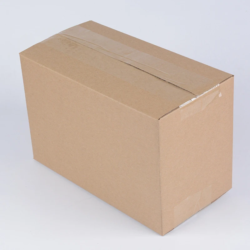 Caja de cartón marrón para embalaje de regalos pequeños, caja de papel Kraft en blanco, caja de papel corrugado, suministros de negocios, 5 unids/lote por paquete