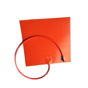 

230V 300*300*1.5mm 600W Silicone heater for heat transfer Machine adhesive 1 side K type thermocouple 1000mm lead