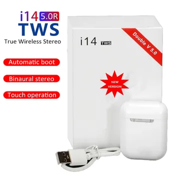 

Original i14 TWS Wireless Earphones Bluetooth Headset Invisible Earbuds for Smart Phone PK i7 i12 i13 i15 i7s i11 i20 i100