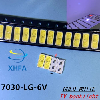 

50pcs FOR LG 7030 SMD LED High Power Cold White Diode 110LM 6V TV Television Backlit Super Bright Diodo LED SMD 7030 Cool White
