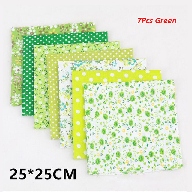 25cm x 25cm Cotton Fabric Printed Cloth Sewing Quilting Fabrics For Patchwork Sewing Tissue to Patchwork Quilting