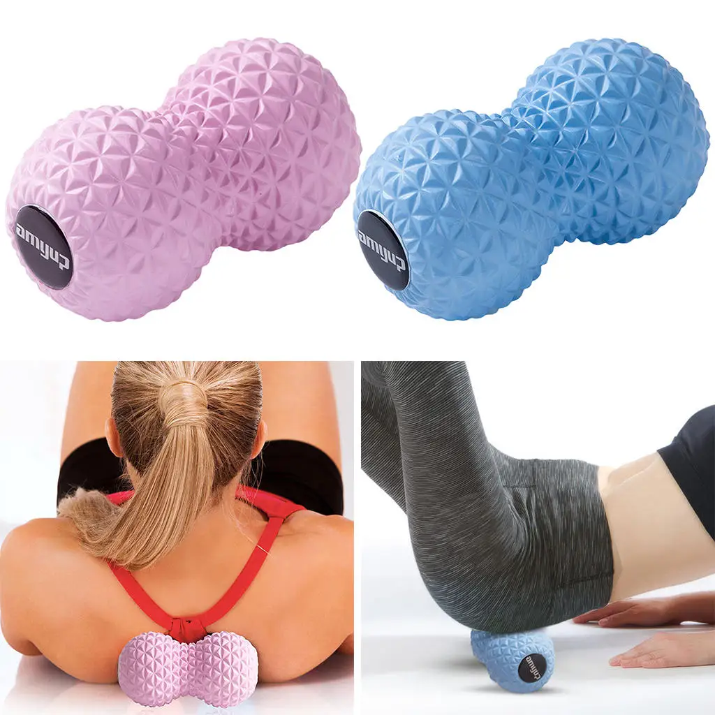 EVA Peanut Massage Ball Double Lacrosse Massage Ball Mobility for Physical Therapy Deep Tissue Tool Back Hand Foot