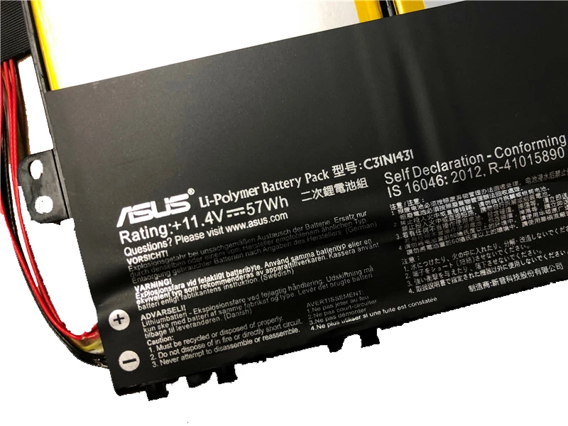 Оригинальная батарея для ноутбука Asus EeeBook E403S E403SA E403NA E403N C31N1431