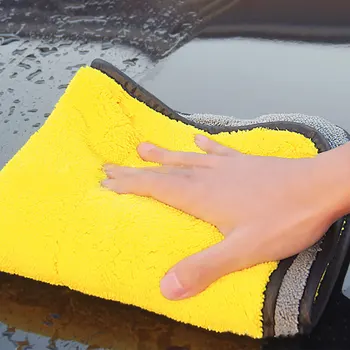 

ALLOMN Soft Car Wash Microfiber Towel Car Cleaning Drying Cloth Car Care Cleaning Cloth Hemming Car Cloth Detailing 30x30 CM