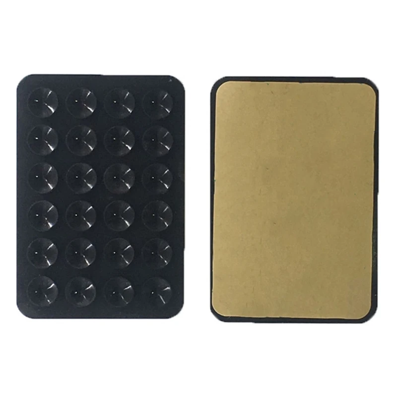 Silicone Suction Pad For Mobile Phone Fixture Suction Cup Backed 3M Adhesive Silicone Rubber Sucker Pad For Fixed mobile phone holder