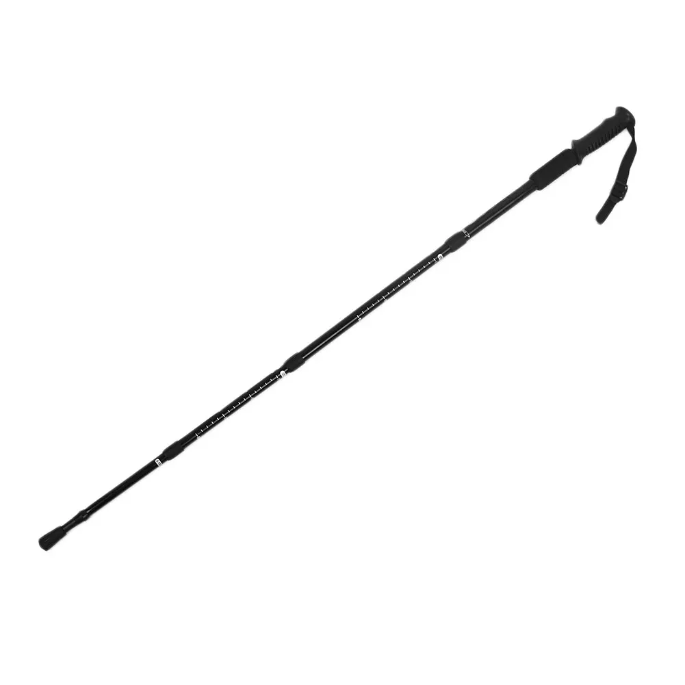Equipment Adjustable Hiking Climbing Trail Poles Mountaineering Stick 4 Section Pole