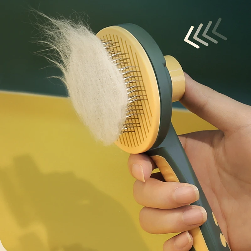 Self Cleaning Cat Brush Self Cleaning Slicker Puppy Massage Comb