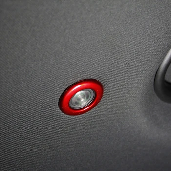 

2PCS Car Styling ABS Interior Rear Roof Reading Light Lamp Ring Cover Trim for Dodge Challenger 2015-2019 Accessories