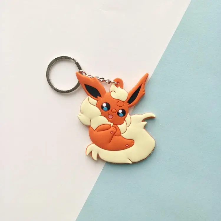 Eevee Vaporeon Jolteon Flareon Espeon Umbreon Leafeon glacion Sylveon Аниме ПВХ брелок Подвески подарок на день рождения