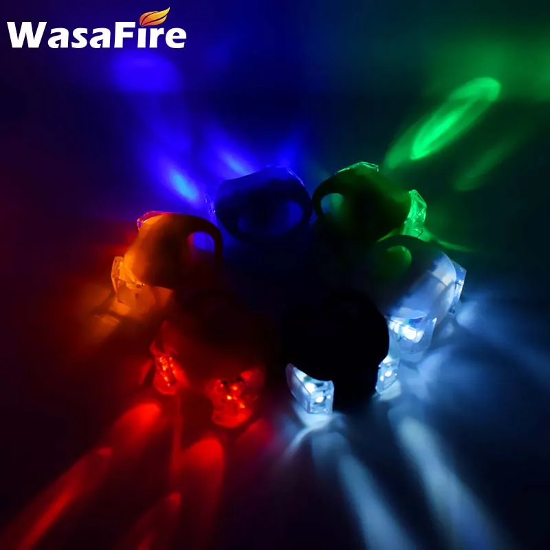 WasaFire мини-велосипед передний задний светильник светодиодный фонарь для велосипеда в силиконовом корпусе светильник Вспышка 3 режима Предупреждение задний фонарь водонепроницаемый велосипедный задний светильник