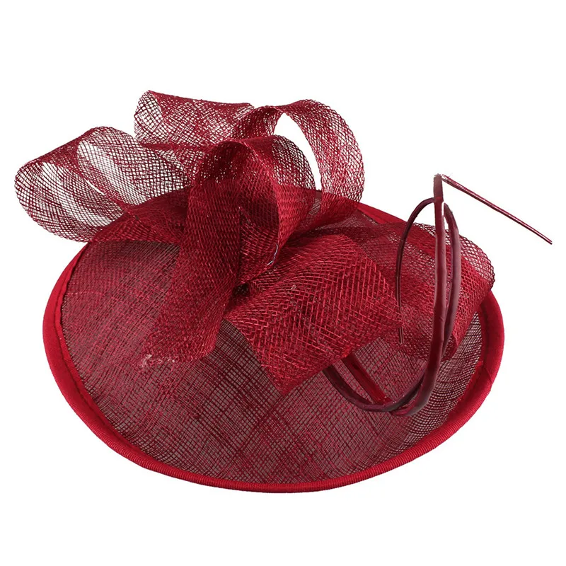 Sinamay millinery, головной убор, головной убор, Заколки для женщин, для гонок, церкви, свадебные перьевые аксессуары, новинка, высокое качество, millinery