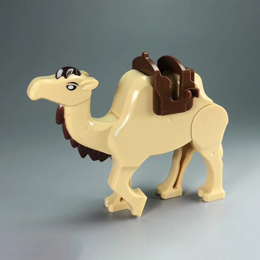 Single New MOC Figures Accessories Tool Animal Desert Camel Building Blocks Set Model Bricks DIY Toys for Children (3)