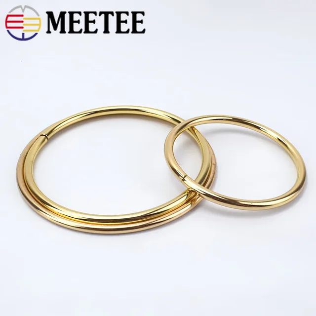 Meetee 2/10 шт. 60-120 мм металлический-хомут с круглым воротником для мальчиков и девочек мешок ручки пряжки Для женщин сумки из натуральной кожи с замком на ремне с пряжкой DIY ручной выдвижной аппаратных аксессуаров F1-77