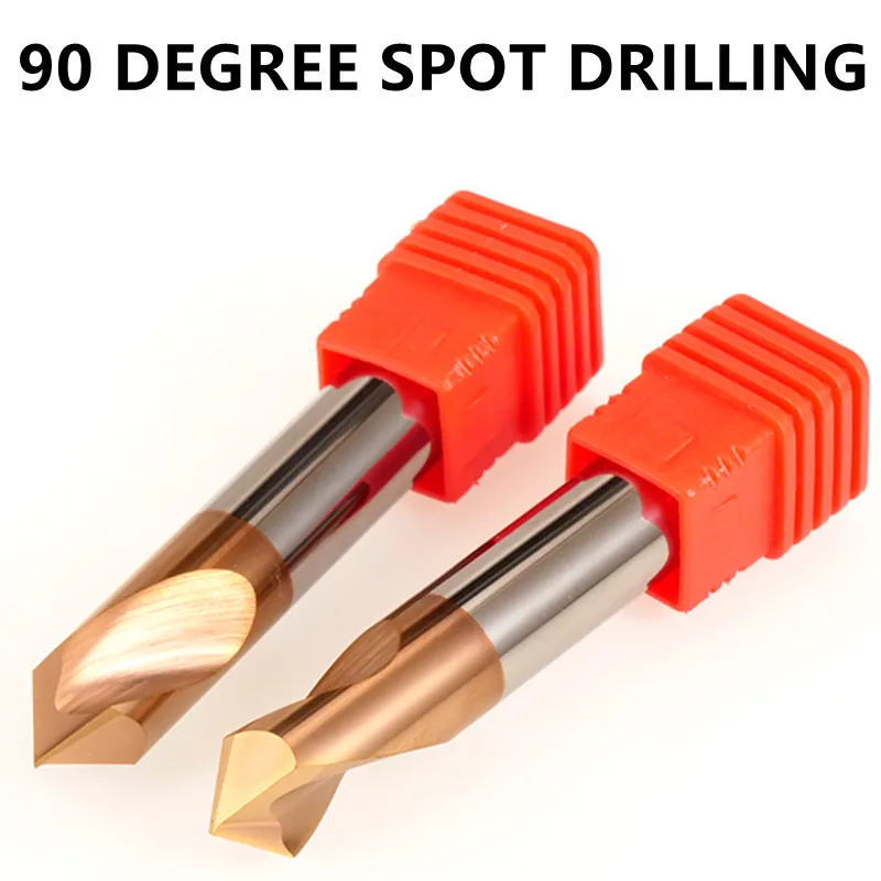 Tungsten Carbide Steel spot Center drill bit cnc Hole Coated Chamfering milling Tools 90 Degree aluminum Metal lathe cutter 1pc |