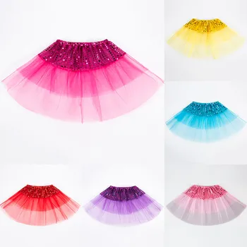 

Tulle Skirt Baby Girls Tutu Skirts Petticoats Kids Underskirt Skirt Children Girls Sequins Ballet Tutu Princess Party Skirts#LR2