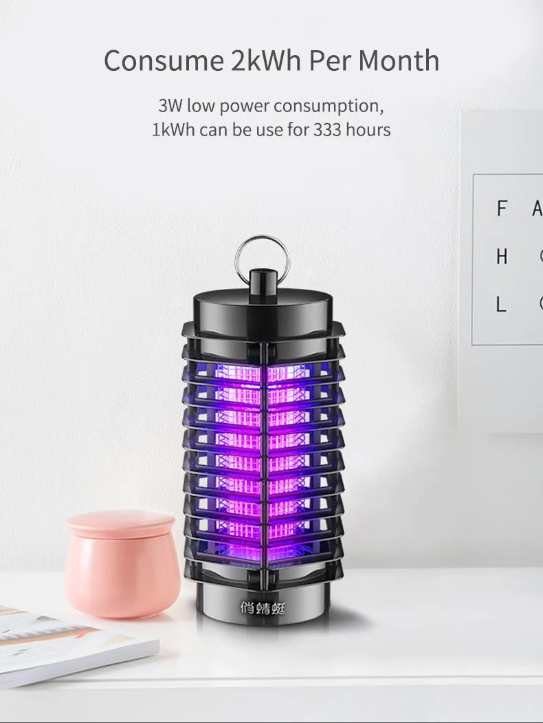 Cokit Eletric Mosquito Killer рассеиватель света лампа УФ-лампа репеллент ловушка бездымный без запаха открытый светодиодный убийца насекомых