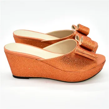 

New Fashion Plus Size Shoes Women Heel Slip on Shoes for Women Italian Elegant Crystal Shoes Decorated with Rhinestone Wedding