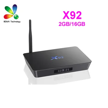 

10pcs DHL X92 2GB/16GB Android 7.1 Smart TV Box Amlogic S912 OCTA Core 16.1 5G Wifi 4K H.265 Set Top Box