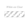 White on clear