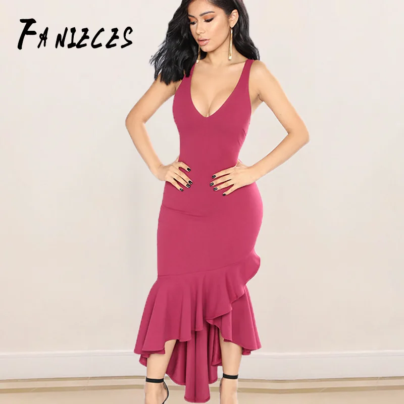 Low price clearance 2022 New Women Sexy Spaghetti Strap Bandage Dress Midi Club Evening Party Dresses Pink Lady Clothes Vestidos
