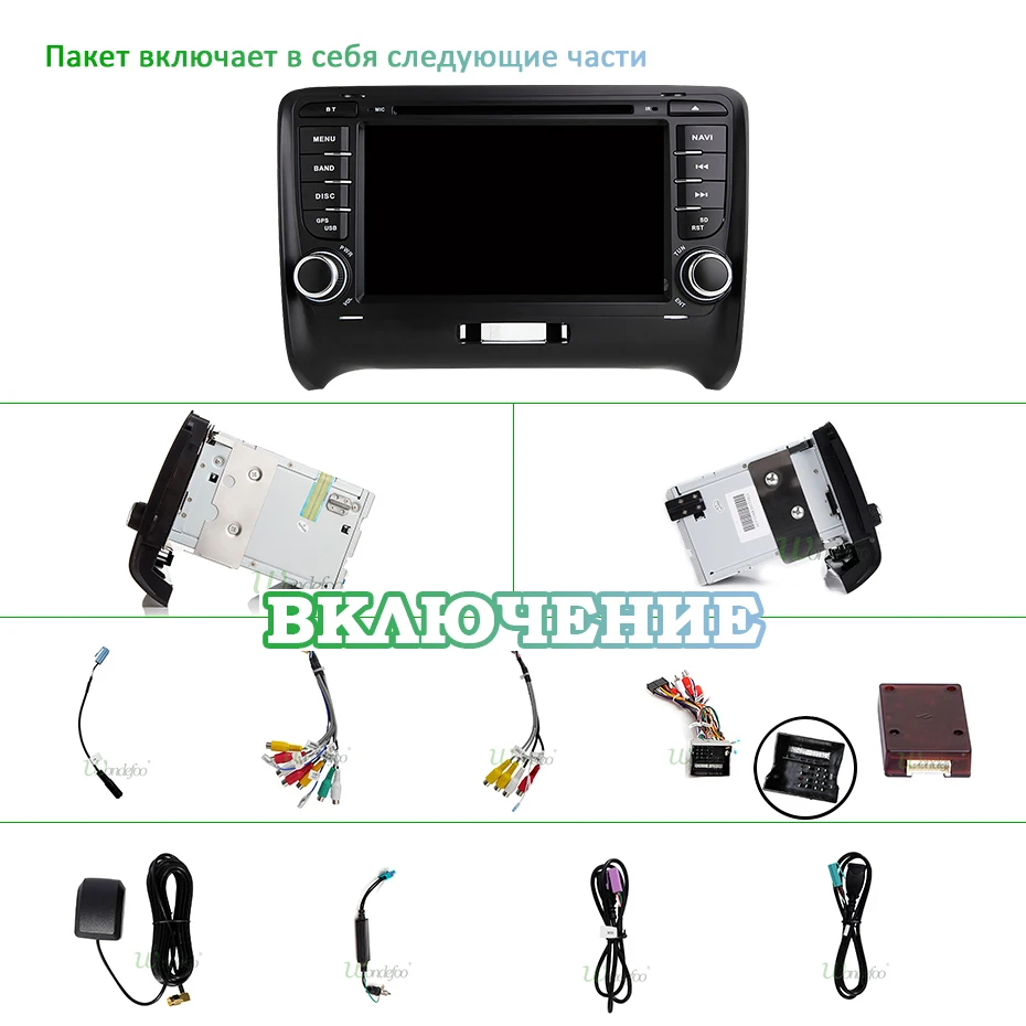 DSP ips 4G 64G Android 9,0 2 DIN автомобильный DVD gps для Audi TT MK2 8J 2006 2007 2008 2009 2010 2011 2012 мультимедийный плеер радио