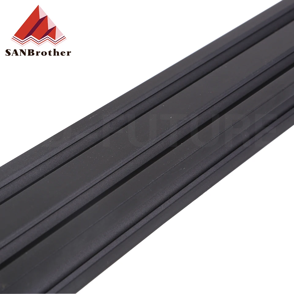 1PC Nero 2040 V-slot Standard Europeo Profilo In Alluminio Anodizzato Estrusione 100MM-800MM Lunghezza Guida Lineare Per Stampante 3D CNC - Foto 4