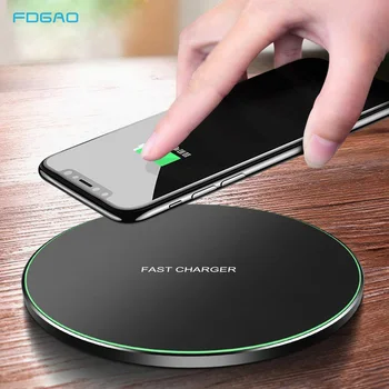 

FDGAO 15W Qi Wireless Charger for Samsung S20 S10 S9 Note 10 9 Fast Charging Pad Mat For iPhone 11 Pro Max XS XR X 8 AirPods Pro