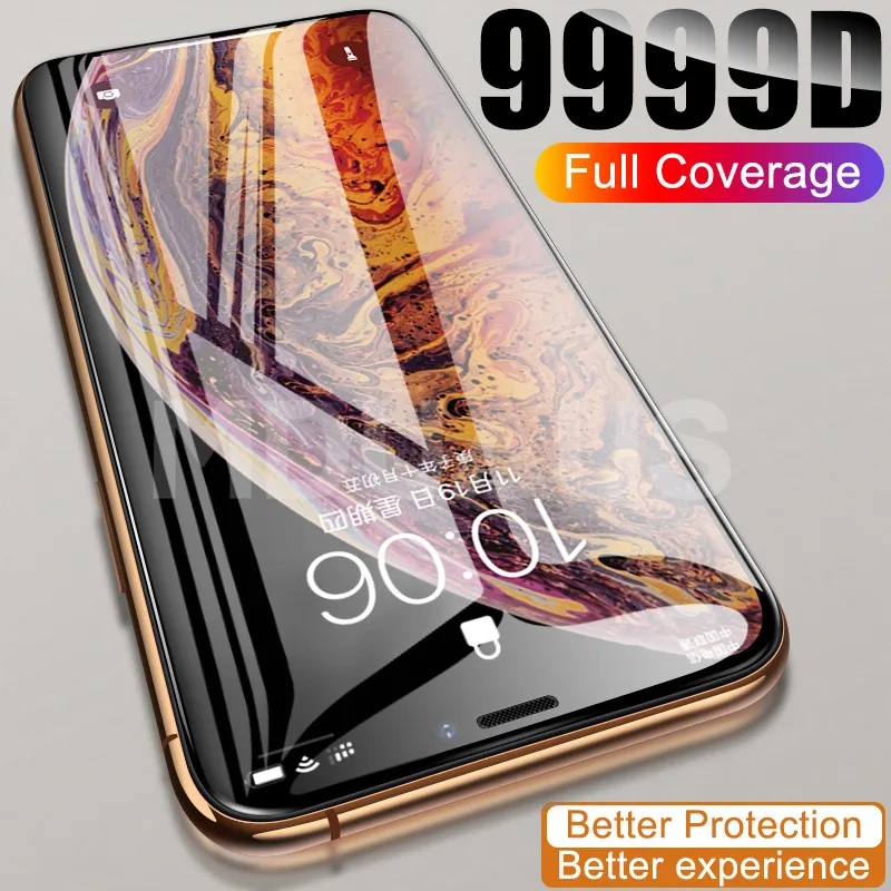 Защитное стекло 9999D для iPhone 11 12 Pro XS Max X XR 12 mini 8 7 6 6S Plus|Защитные стёкла и плёнки| | АлиЭкспресс - Топ товаров на Али в мае