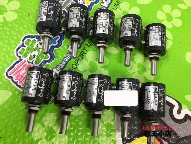 

used JAPAN COPAL M2210 10K multi-turn potentiometer switch