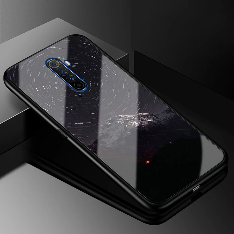 Realme X2 Pro Чехол 6,5 ''стекло твердая задняя крышка чехол для телефона s для OPPO Realme X2 Pro силиконовый бампер Coque RealmeX2 Pro X 2 X2Pro - Цвет: 9