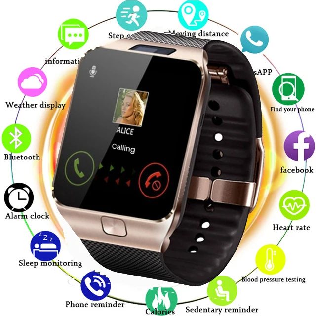 

Smart watch DZ09 for Apple watch with camera 2G SIM TF card Slot Bluetooth Smartwatch phone for Android IPhone xiaomi Russia T15