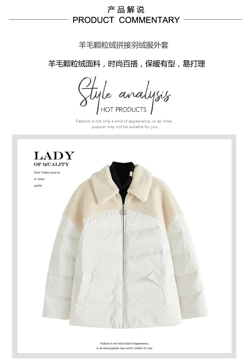 New Products ke li rong WOMEN'S Dress down Feather Europe And America England Mixed Colors Style Winter Warm down Jacket Wo