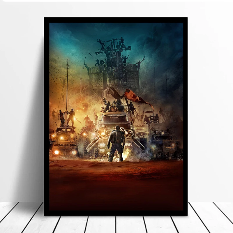 Mad Maxes вертикальный Классический плакат напечатанная Картина на холсте спальня