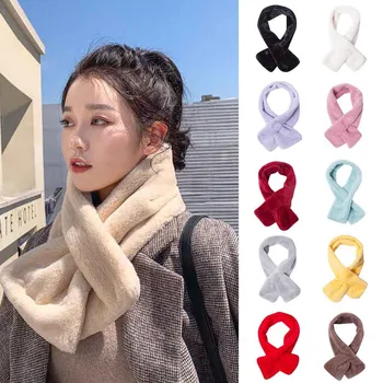 

Are you sure not to click in and see Women's Simple Warm Thick Scarf Winter Faux Fur Pure Color Plush Neck Scarf Purchasing