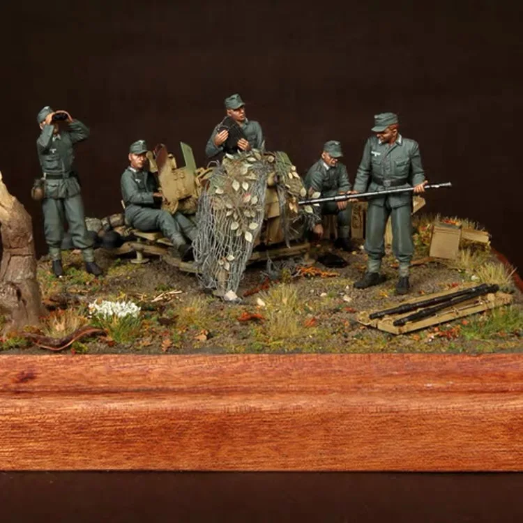 1/35 смолы Бюст Модель наборы 5 фигурок Unassambled Неокрашенный 777
