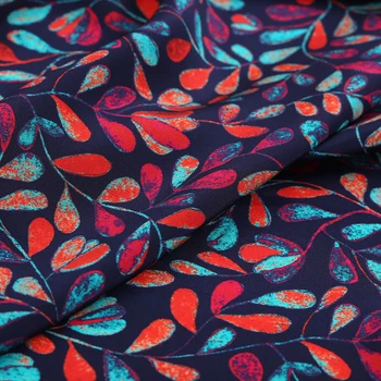 

pure silk fabric 114cm wide 16MM Printing Real Skirt Cloth