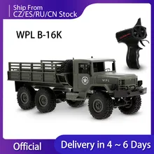 Goolrc wpl B-16K 1/16 militar carro de controle remoto fora de estrada 6wd rastreador com luz servo motor crianças brinquedo rtr/kit versão