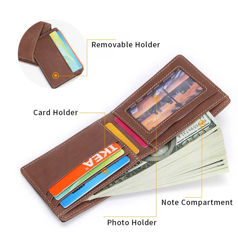 Rfid держатель для карт, мужские кошельки, натуральная кожа, мини тонкий кошелек, сумочка для денег, маленький тонкий кошелек, мужской кошелек Carteira Antifurto Walet