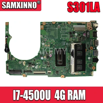 

S301LA Laptop motherboard for ASUS S301LA S301L S301 Q301LA Q301L Test original mainboard 4G RAM I7-4500U