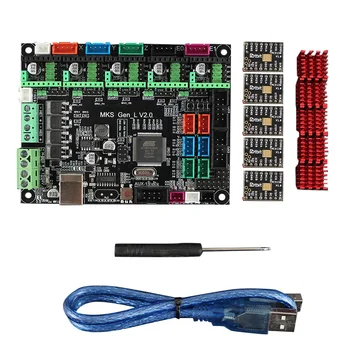 

HOT-Dotbit 3D Printer TMC2130 Stepper Motor Driver + MKS GEN L V2.0 Motherboard Kit Marlin