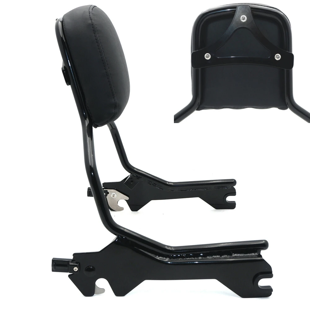 Schienale Holdfast Sissy Bar Per Harley Davidson Flfb Fxbr 2018-2020 Parti Di Motociclette Aftermarket Nere Lucide Standard Verticale